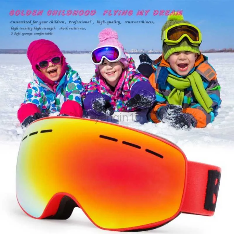 Lunettes De Ski Enfants Lunettes De Ski Uv400 Anti-buée Double Couches  Lunettes De Ski Snowboard Patinage Coupe-Vent Lunettes De Soleil Enfants