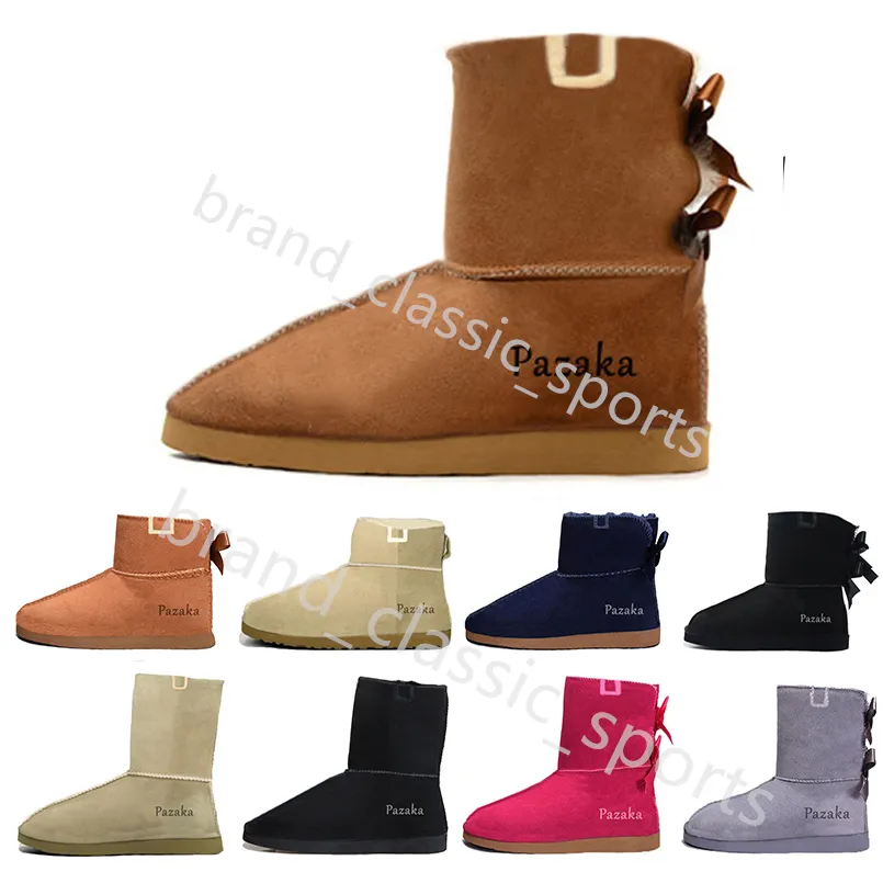 ugg uggs aus Designer Australias Damen Luxus Snow Australia Stiefel Plattform Dicker Boden Knöchel Damen Mädchen Booties Dreifache Schwarz Rosa Grau Winterschuhe GAI 36-41