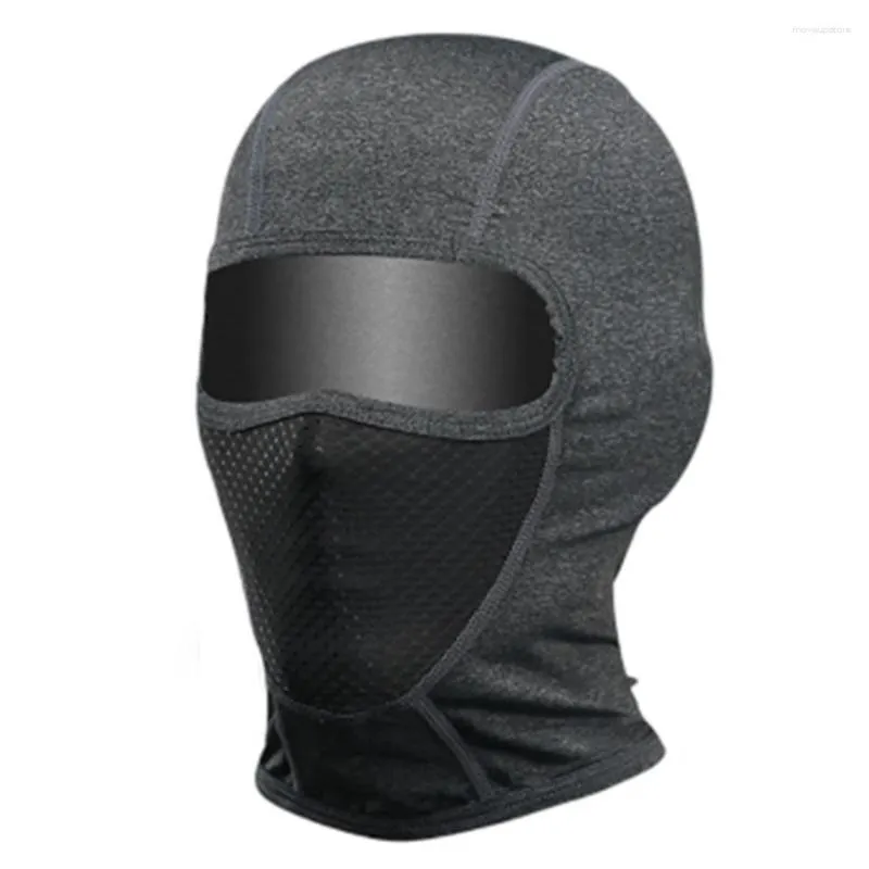 Cycling Caps GOBYGO Balaclava Men Breathable Windproof Motorcycle Riding Sports Face Mask Neck Protect Ice Silk Sunscreen Headwear