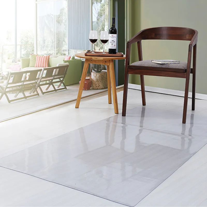 Outlet Through Rug Carpet PVC Transparent Waterproof Rectangular Floor Protection Mat ...