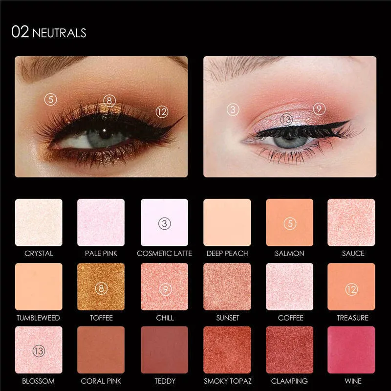 8 Couleurs Palette De Surligneur Pailleté Poudre D'ombre À