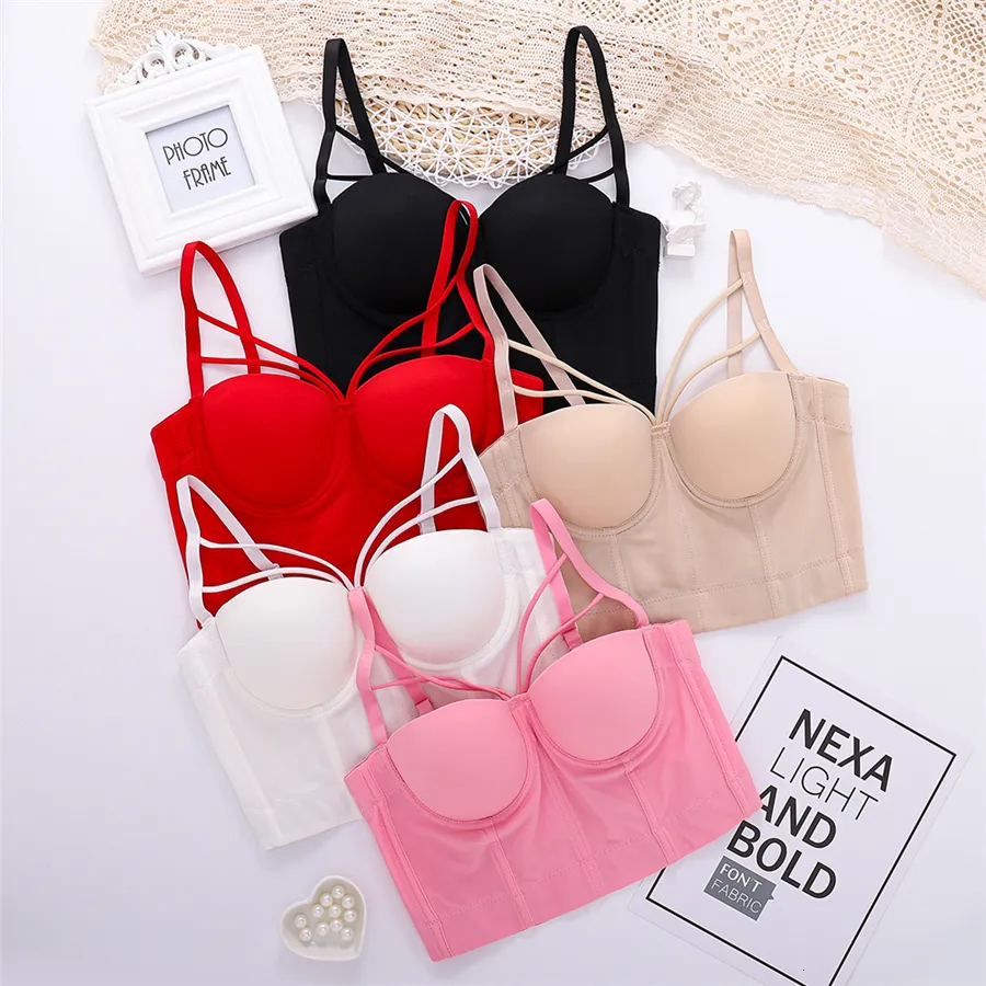 Womens Tanks Camis Sexy Crop Top Summer Bodice Push Up Harajuku Ladies  Underwear Brasieres Para Mujer 230724 2023 from kai03, $12.59