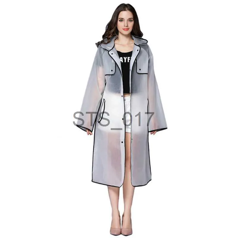 Imperméables Transparent Manteau De Pluie Femmes Long Imperméable Plus La Taille À Capuche Imperméable Trench-Coat Homme Housse De Pluie Camping Randonnée Poncho x0724