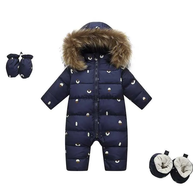 Abajo Grado de abrigo Rusia invierno niños -30 ropa abajo chaqueta para bebé Niña ropa Niños Mono niño prendas de vestir exteriores abrigos espesar trajes de nieve HKD230725