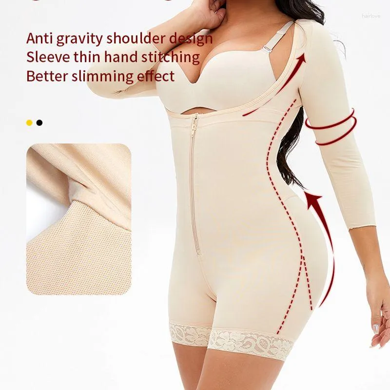 Womens Shapers Body Shaper Tummy Slimmer Women Slimming Shapewear With  Sleeves Ladies Corset Underwear Compression Garment Firm Control From 22,24  €