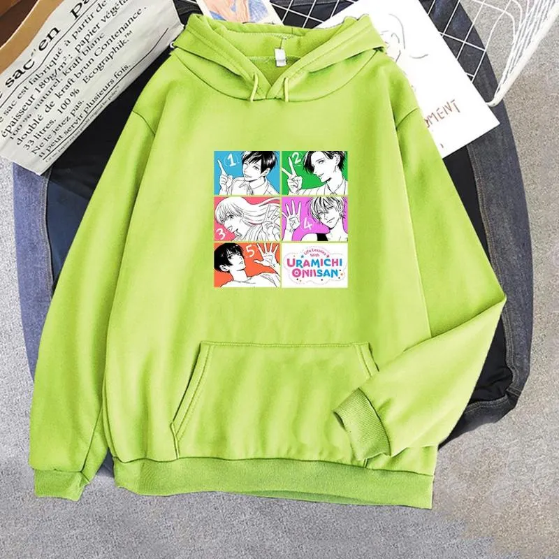 Men's Hoodies Funny Anime Life Lessons With Uramichi Oniisan Pullover Men Fashion Cartoon Daga Iketeru Friends Winter Sweatshirt Top