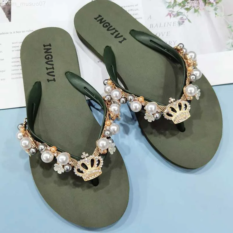 Summer Womens Pearl Sides Matalan Ladies Slippers Soft Flat