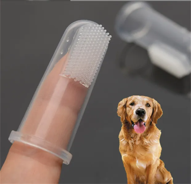 Heet! Super Zachte Huisdier Vinger Tandenborstel Teddy Hond Tandenborstel Slechte Adem Tandsteen Tanden Tool Hond Kat Schoonmaakproducten JL1675