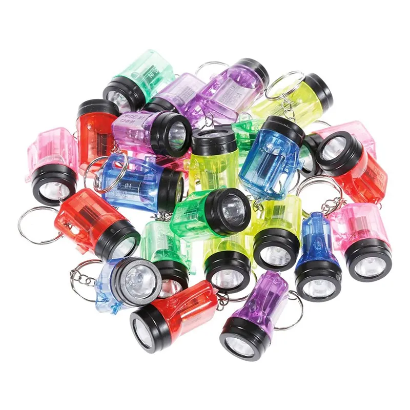 Wholesale LED Flashlight Keychain Pendant Night Strong Light Flashlight Crafts Luggage Decoration Key Chain Keyring