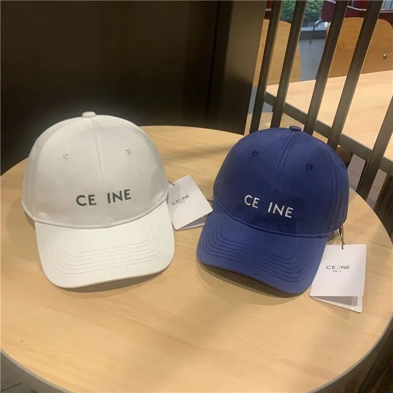 Nowe czapki dla kobiet designerskich kapelusz delikatny litera haftowa drukowanie paski wyraźnie snapback solidny kolor mody projektantów baseballowa czapka baseballowa