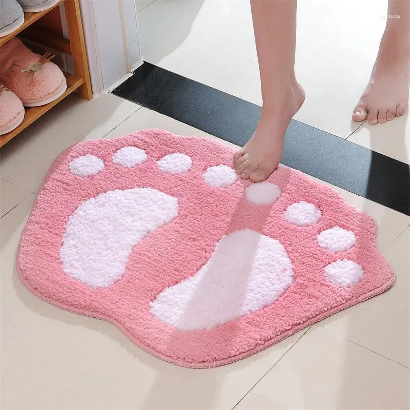 Tapis toilette tapis absorbant tapis salle de bain porte d'entrée pied fourrure décoration nordique sol chevet tapis