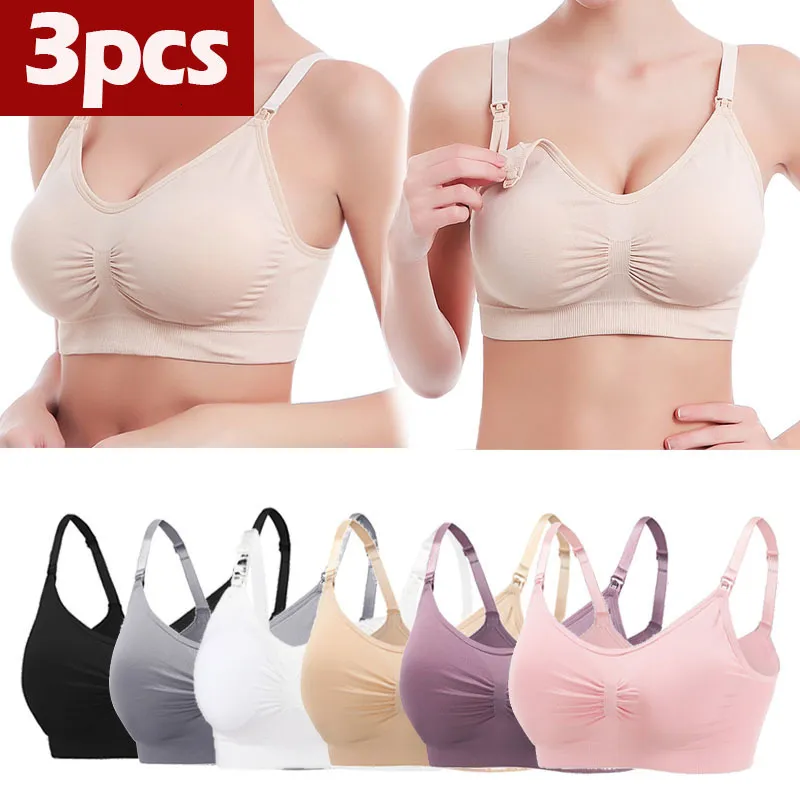 Maternité Intimates 3PClot Maternité Allaitement Bras Coton Allaitement Femmes Enceintes Grossesse Sous-Vêtements Allaitement Soutien-Gorge Vêtements Lactancia 230724