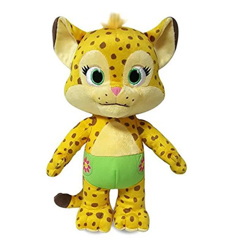 Factory wholesale 25cm 4 styles Word Party plush toy animation panda kangaroo cheetah elephant stuffed animal gift for children