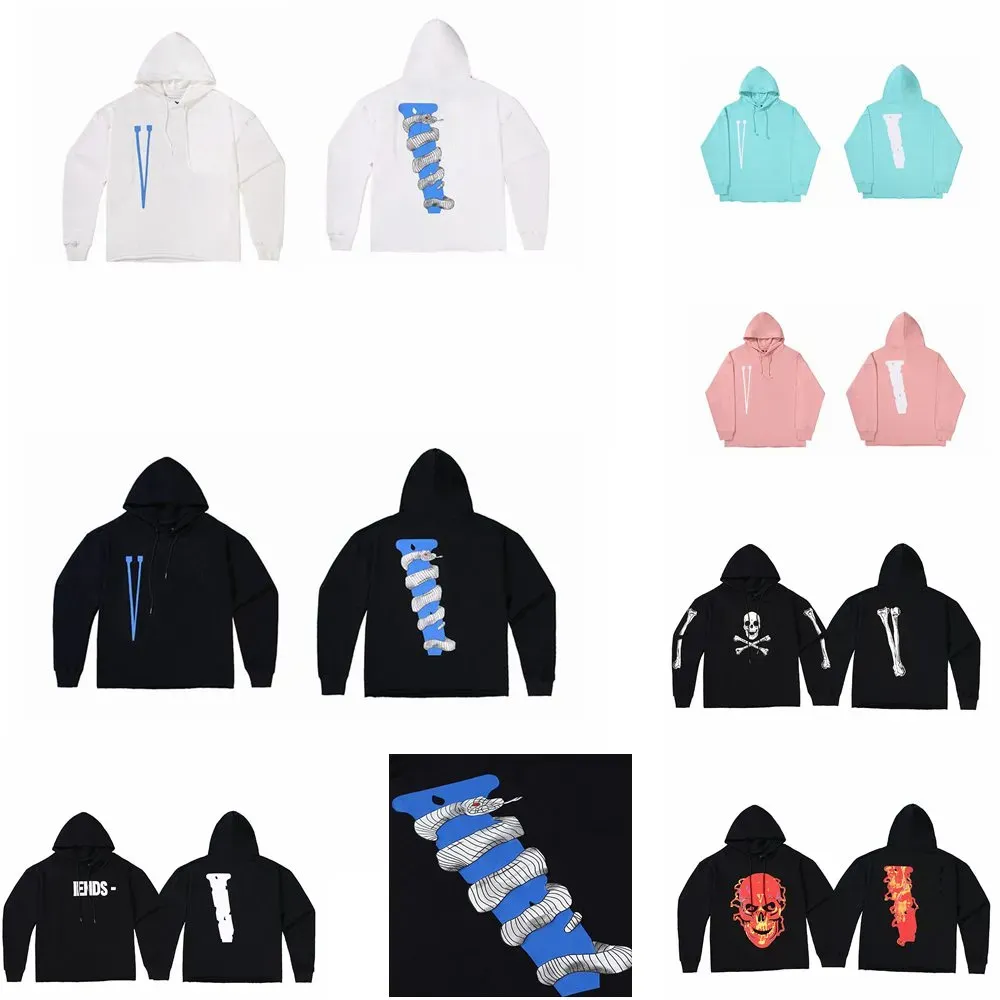 Mode Hommes Blanc Serpent Big V Hoodies Célèbre Designer Haute Qualité Hip Hop À Manches Longues À Capuche Hommes Femmes Sweat S-XL CXG23072517