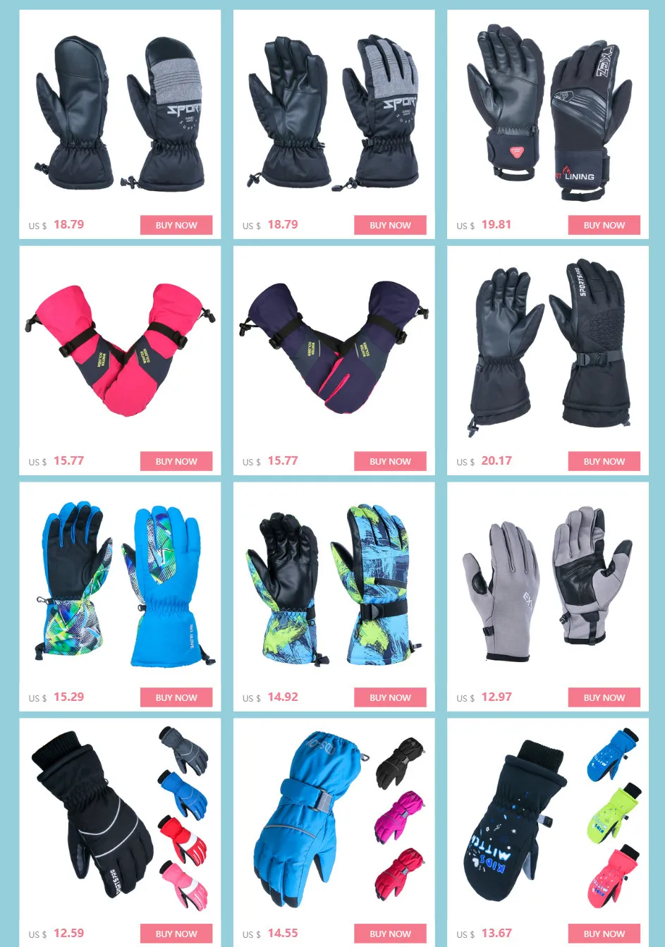 Crane ski gloves deals