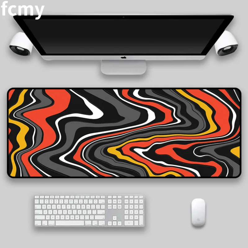 XXL GAMING MOUSE PAD ART Bord Dator Mousepad Stor gummispelare Soft Mause Pad XL Abstract Keyboard Desk Play Mats 300x800mm