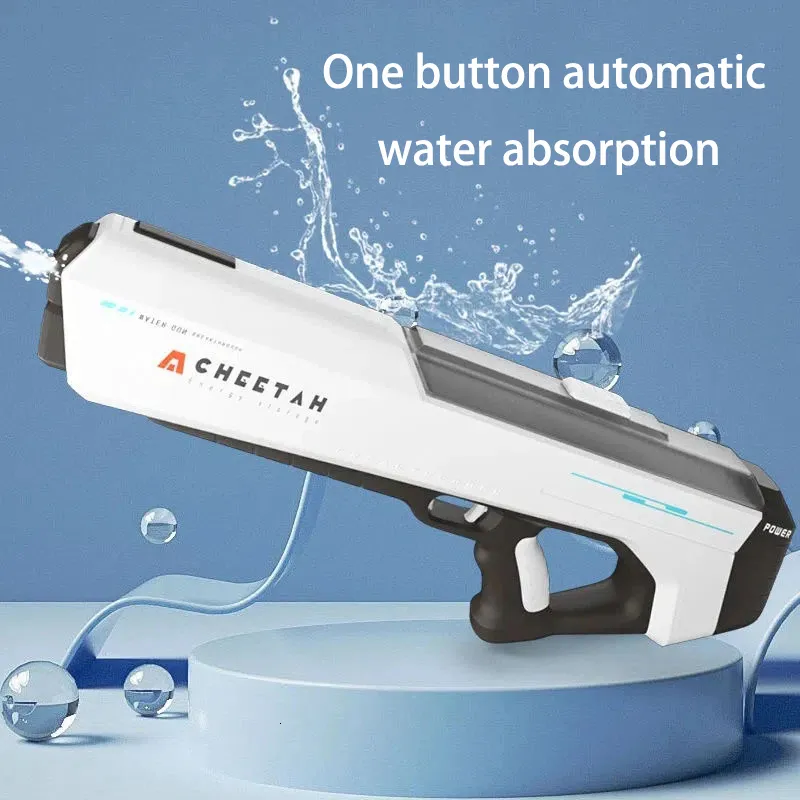 Hot Burst Electric Water Gun Kids Outdoor Summer Auto Water Sucking Strong  Power