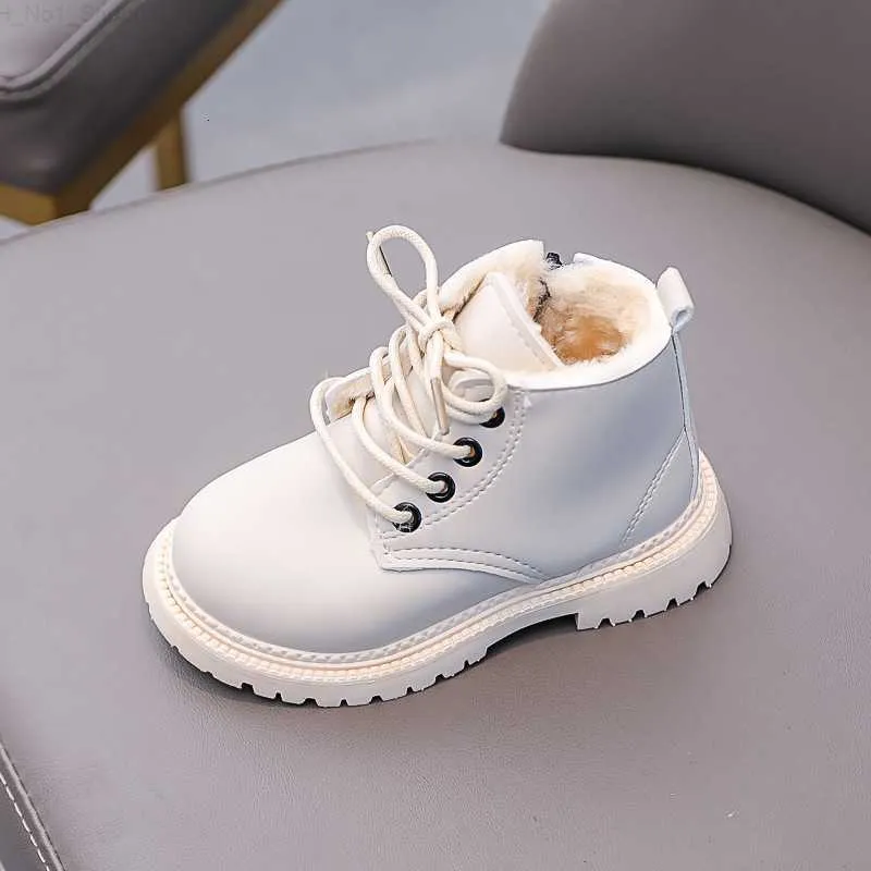 Bottes de neige en coton d'hiver pour enfants chaussures chaudes