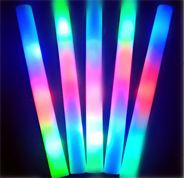 Inne imprezy imprezowe dostarcza białe światło Glow Sticks 20pcs LED Floam Piod Batony Flashing Efekt w ciemnym przyczynieniu ślubnym JL1680