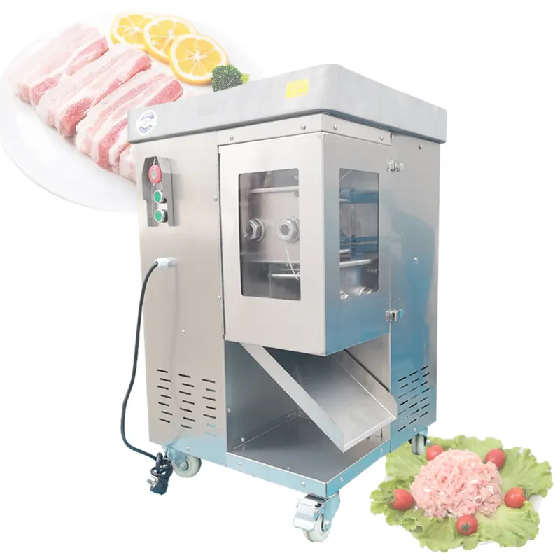 110V 220V Meat Shredding Machine Pork Slicer Machine Meat Dicing Machine Beef Strip Cutter Machine Meat Dicer med 2 blad