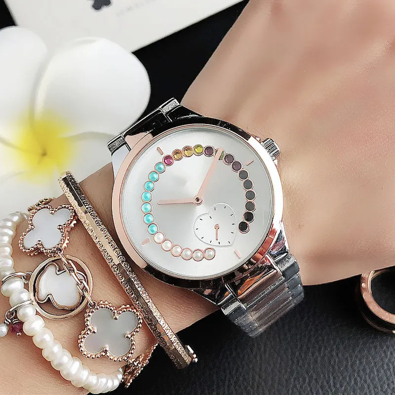 Kadınların Sıradan Saatlerini İzle Yüksek Kaliteli Tasarımcı Lüks Kuvars Yayın Paslanmaz Çelik Saatler