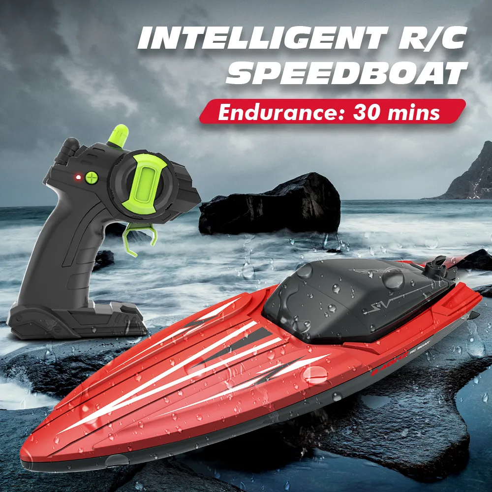 Electric/RC Boats 2.4G TY2 RC Boat Waterproof Dual Motor High Speed Racing Speedboat Model Electric Radio Control Outdoor Boat Gifts Toys for boys 230724