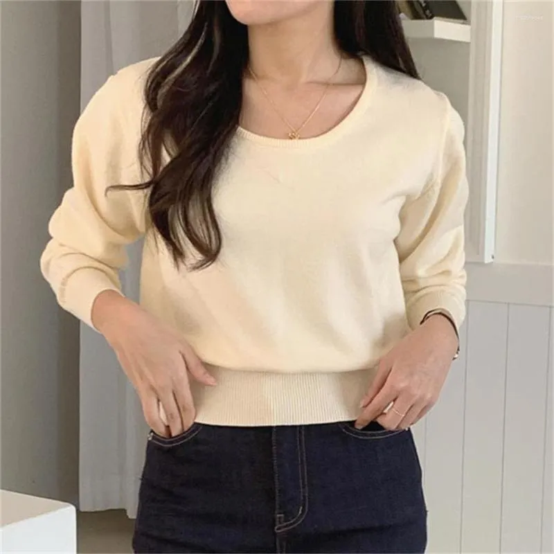 Vrouwen Truien Alien Kitty Lente Vrouwen Truien Tops Minimalistische Mode Chic Gebreide 2023 OL Uitloper Losse Elegante Mujer Slanke