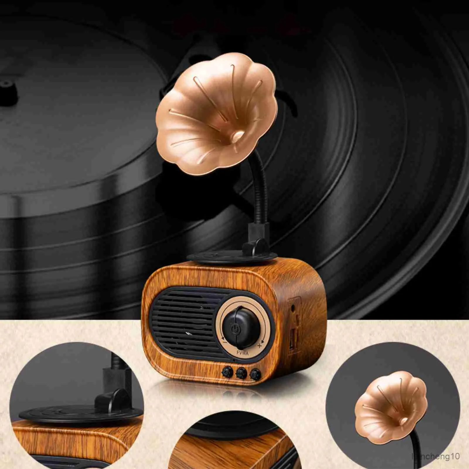 Retro Gramophone Bluetooth Speaker Portable Mini Speaker, Vintage Music  Box, Desk Decor, Classic Style, Enhanced Bass, Buy Now!