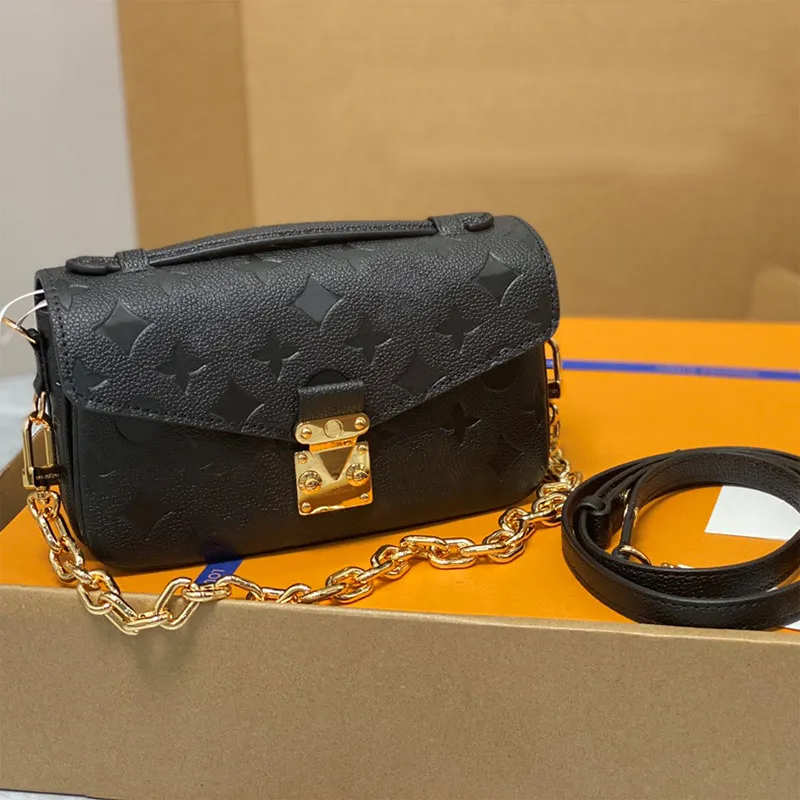 حقيبة الكتف الجلدية نساء Pochette Crossbody حقيبة يد Metis East West M46279 M46595