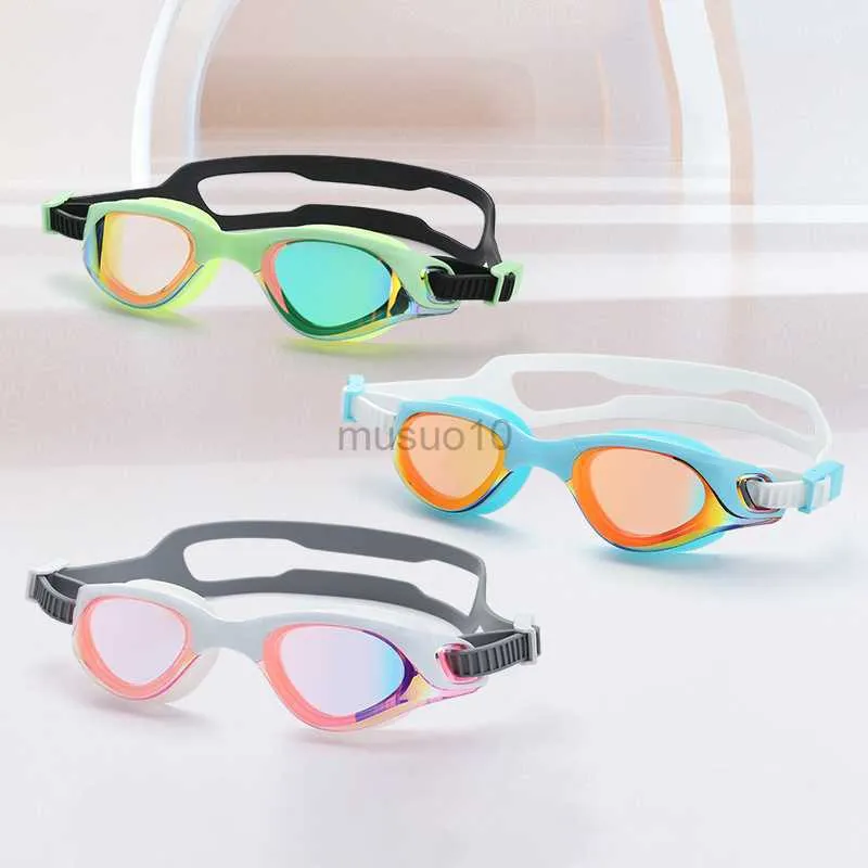 Goggles Water Sport Diving Swim Glasses With Box Set Women Män vuxna HD Anti-dimskydd Simgglasögon Simtillbehör Partihandel HKD230725