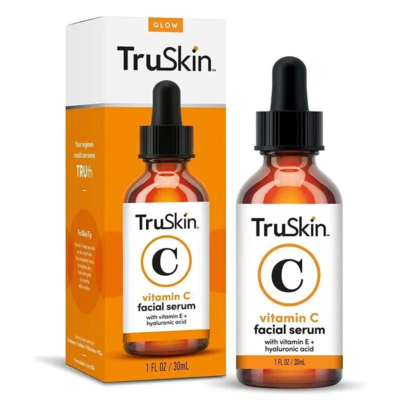 30ml Truskin Siero facciale alla vitamina C Idrata la pelle Aumenta visibilmente la luminosità Sbiancamento Rimozione macchie scure Cosmetici