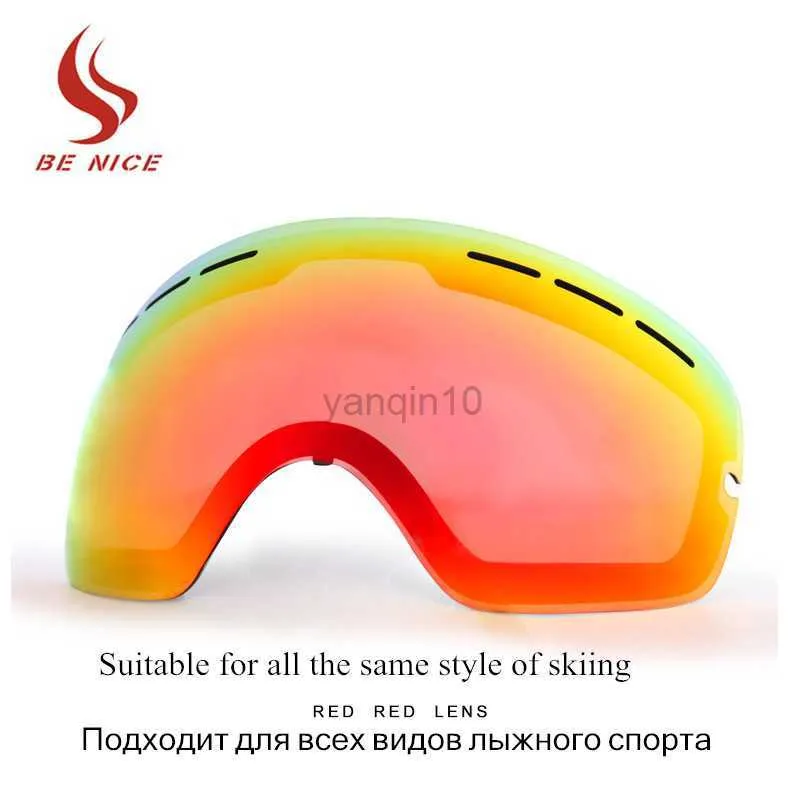Ski Goggles Brand Snowboard Goggles Double Anti-fog Lens Big Spherical Skiing Eyewear Ski Glasses Lens Suitable For The Same Style Lens HKD230725