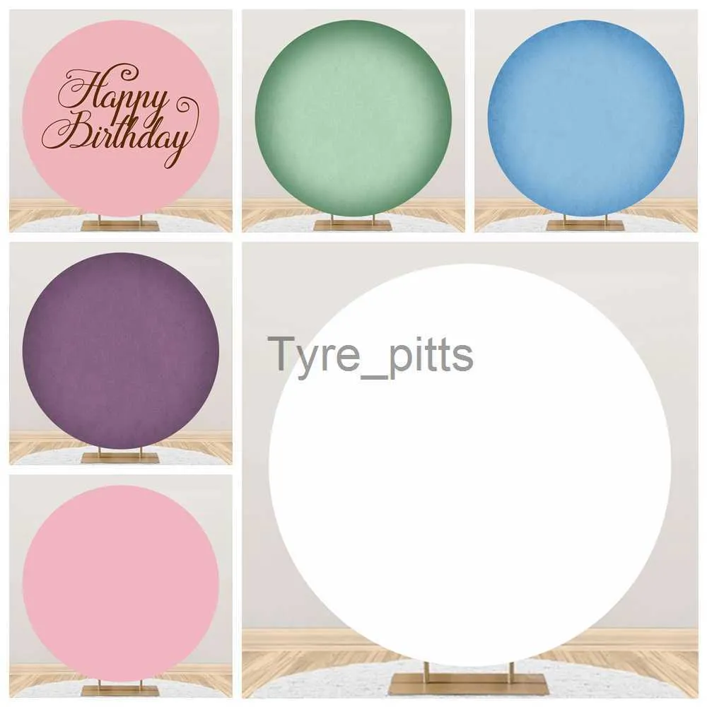 Achtergrondmateriaal Zwart-witte ronde achtergrond voor feesten solide ronde fotografie achtergrond baby shower verjaardag bruiloft volwassen decoratie x0724