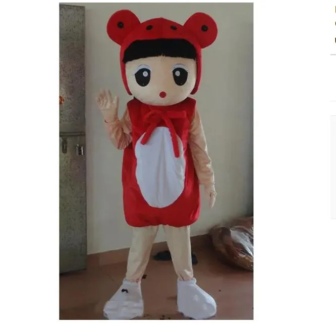 Halloween Mooie Meisjes Mascotte Kostuum Hoge kwaliteit Cartoon Pluche Anime thema karakter Volwassen Grootte Kerst Carnaval Verjaardagsfeestje Fancy Outfit