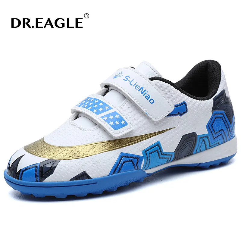 Dr.Eagle Children's Football Boots Kids Boys Soccer Shoes Cleatsトレーニングスニーカーファクトリーオリジナルサッカーシューズドロップ配送