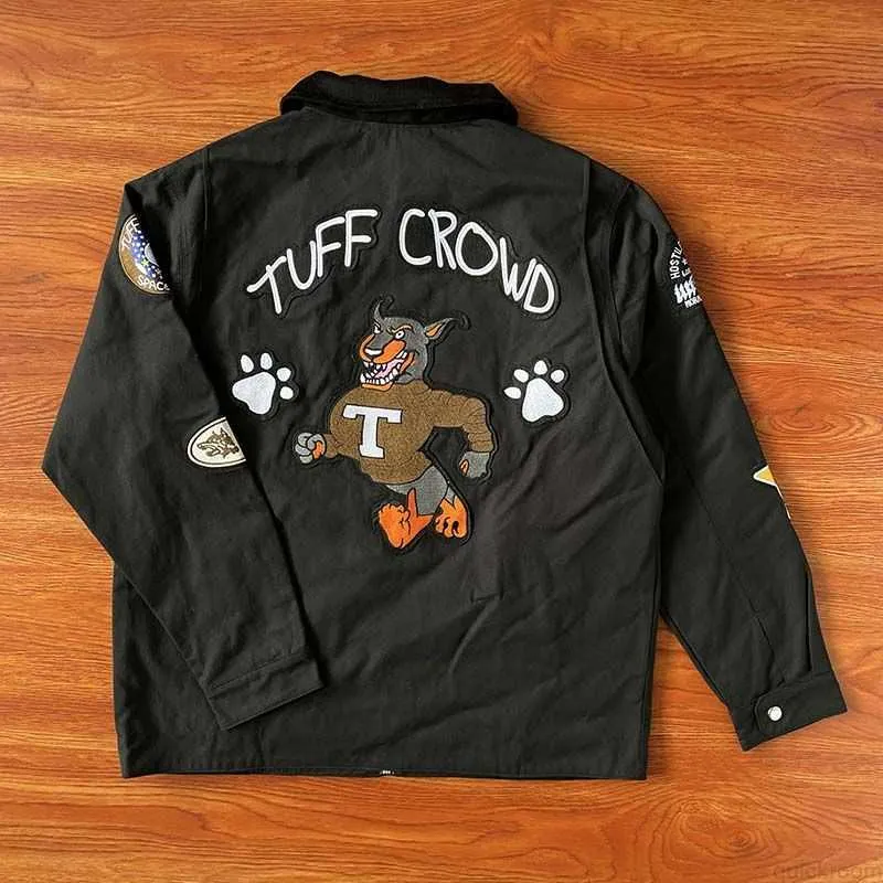 DHgate.com:Tuff Crowd Millennium Tor Jacket: Embroidered Dog Head  