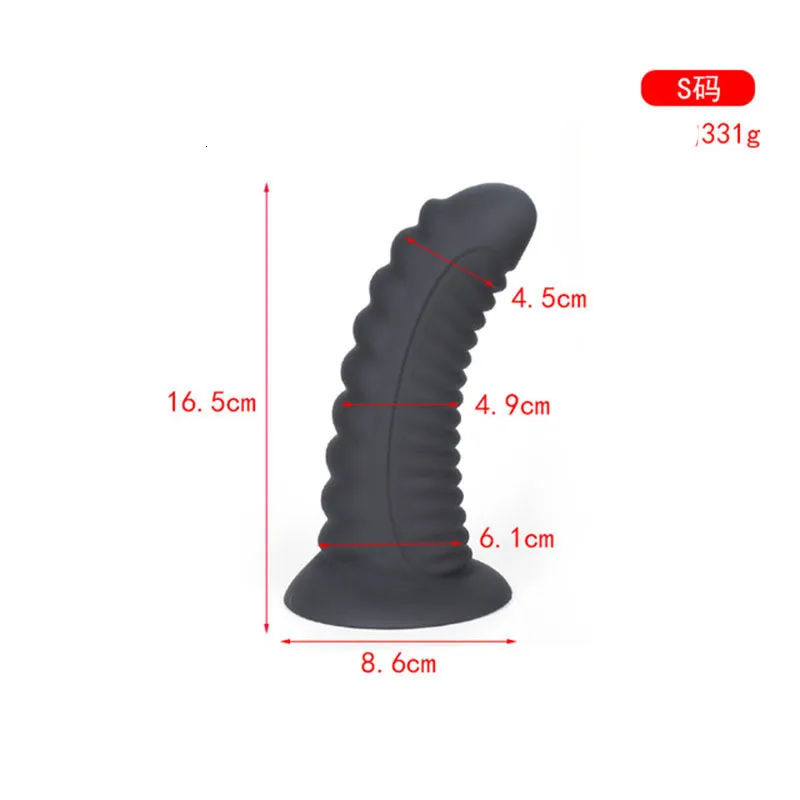 Anal Toys The Ly Arrived Spiral Giant Anal Plug Dildo Sex Toy Is Suitable  For Women Men Masseurs Big Butt Plugs Suction Cups And Prostate Massage  Anal Toys 230724 From 8,79 €