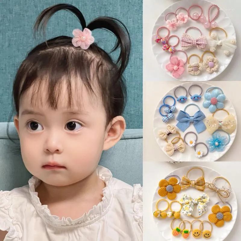 Hair Accessories 10pcs/lot Korean Kawaii Big Flower Bows Princess Hairband Baby Girl Summer Cute Band For Girls