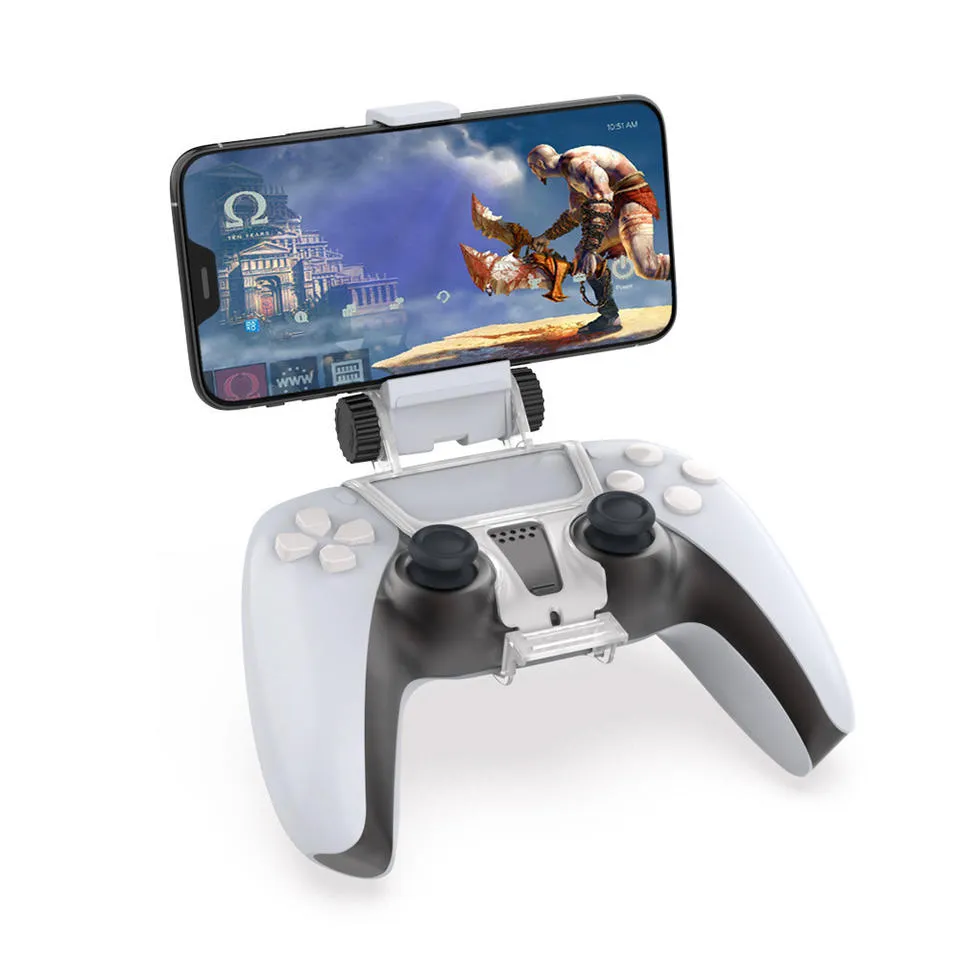 Staffa di montaggio del morsetto del supporto della clip del telefono del controller per il controller wireless Dual Shock PS5 di Sony PlayStation 5