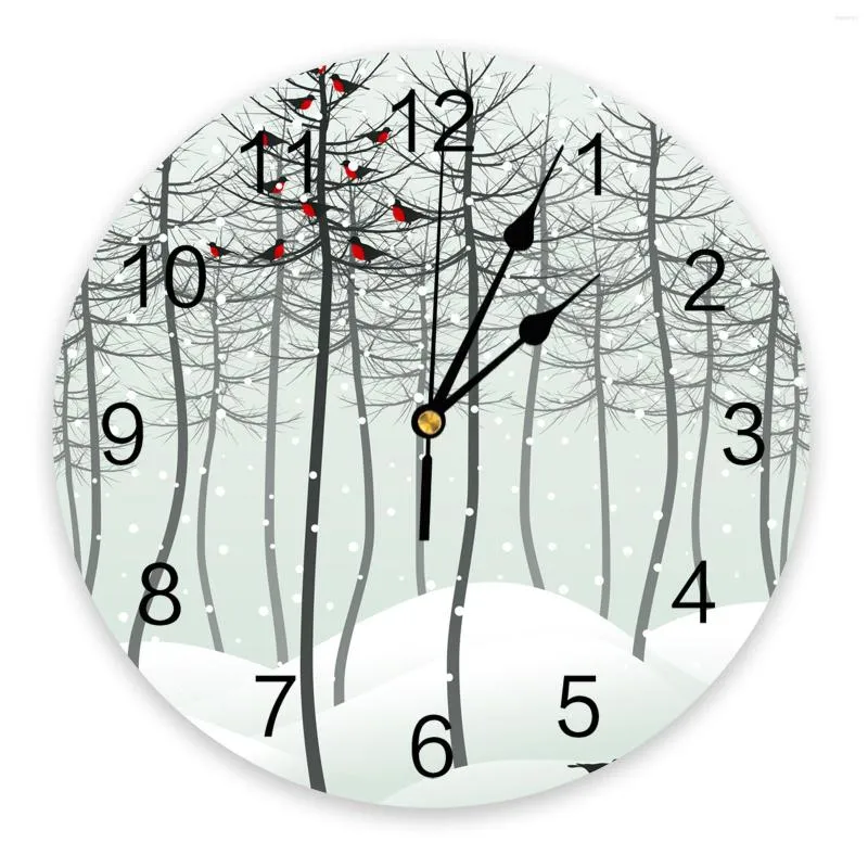 Zegary ścienne Ptak w drewnianym zegarku duża nowoczesna kuchnia dinning okrągły sypialnia cicha wisząca zegarek