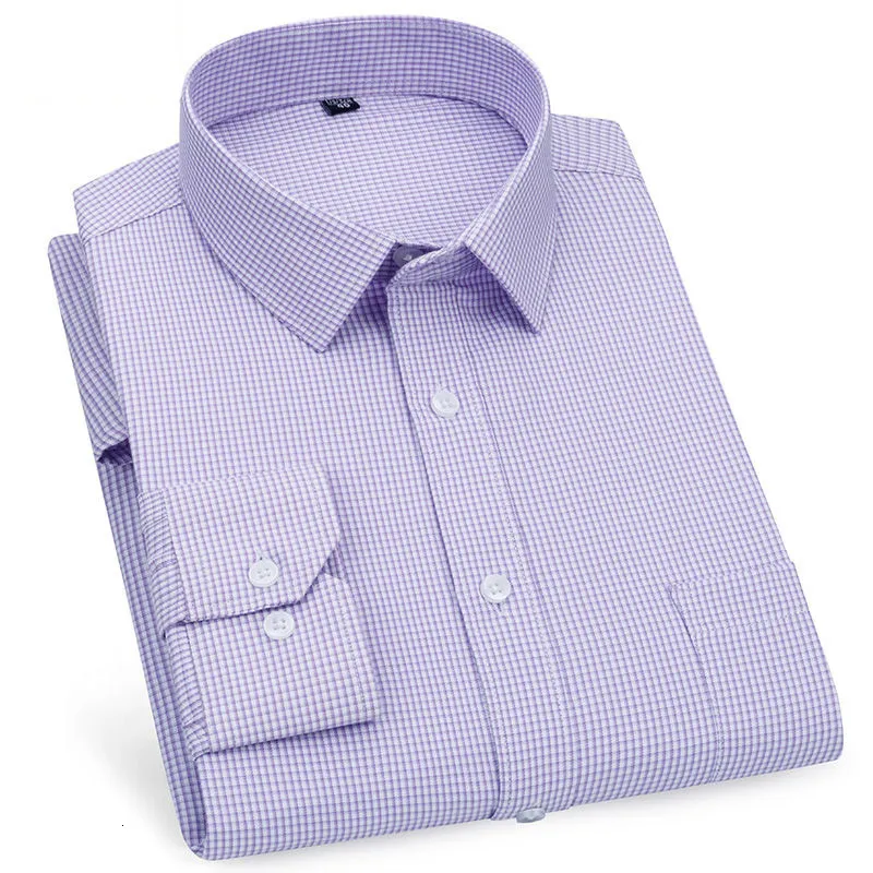 Mens Dress Shirts Mens Long Sleeved Shirt Business Casual Classic