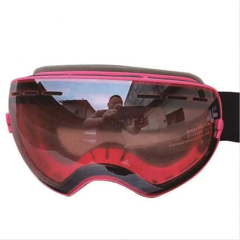 Skidglasögon vinterskid snowboardglasögon UV400 Big Vision Profession sfärisk mask Skidåkning män Kvinnor Snö snöskoter glasögon SCI -glasögon HKD230725