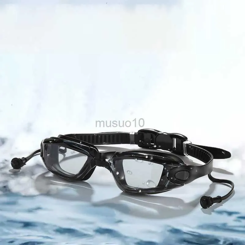 Goggles Mannen Vrouwen Professionele Waterdichte Anti Fog Clear Zwembril Zwembad Water Sport Bril Eyewear Met Sile Oordopjes HKD230725