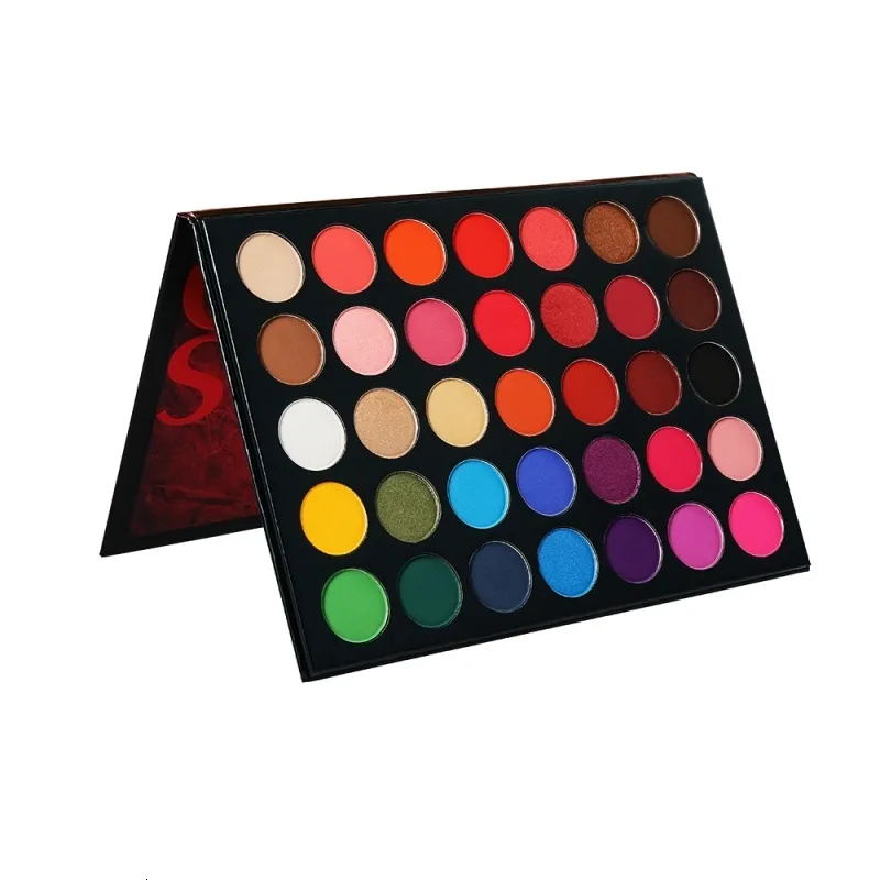 Oogschaduw 35 Kleuren Make-up Palet Oogschaduw Effen Diamant Shimmer Mat Waterdicht Natuurlijk Sterk gepigmenteerd Glad Club Maquiagem Schoonheid 230724