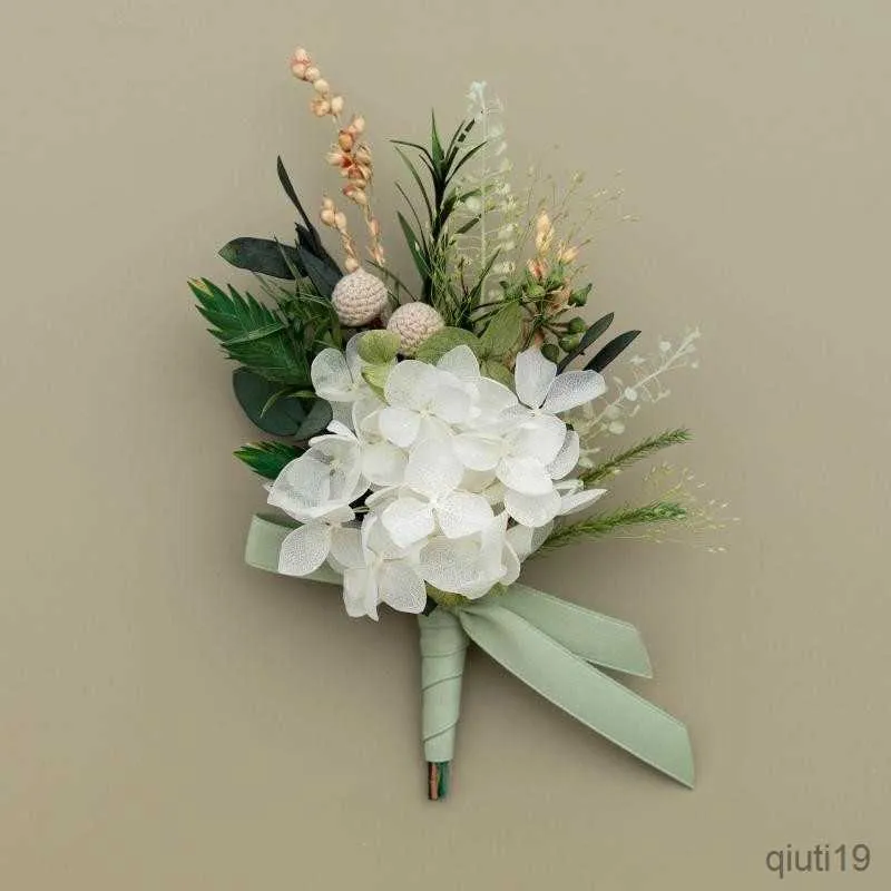 Fiori secchi Mini rosa coda di coniglio Bouquet di damigella d'onore di fiori secchi naturali per Babysbreath Sfondo fotografico Decorazioni per torte nuziali R230725