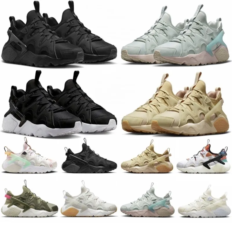 Huarache Craft Men Women Women Running Shops Sneaker Triple Black Summit White Coconut Light Silver Sanddrift Lunar Año Nuevo Año Nuevo Gris Sporters Sports 5.5-11