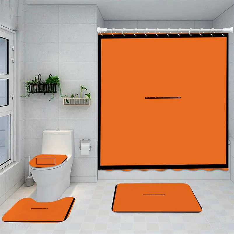Djurtryckt vattentäta duschgardiner El Bath Non Slip Mats Designer Anti Peeping Bath Curtain286a
