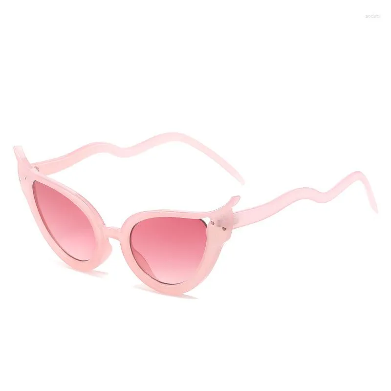 Lunettes de soleil oeil de chat serpent femmes Sexy à la mode femme lunettes Designer UV400 nuances