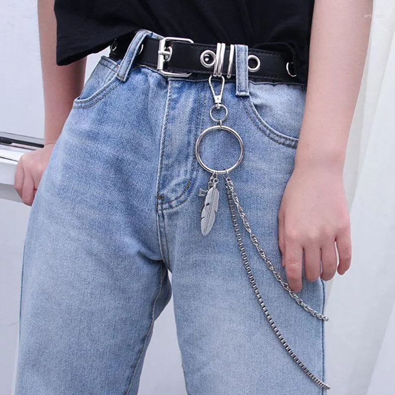 Gürtel Hosen Taille Kette Anhänger Hip Hop Jeans Goth Trendy Bund Ästhetische Accessoires