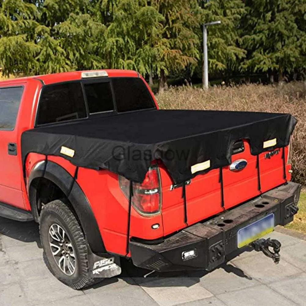 Car Sunshade 177199247x185cm Truck Bed Tarp Cover for Ford F150 GMC Silveradosierra Ramwaterproof Pickup Cover X0725
